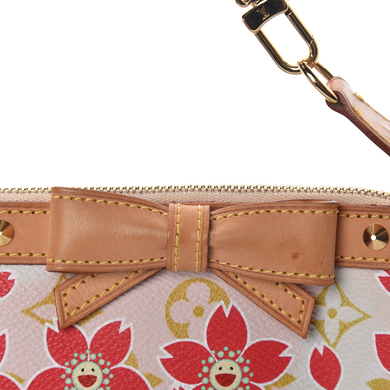 Louis Vuitton Monogram Cherry Blossom Pochette Accessories Red 13 of 14