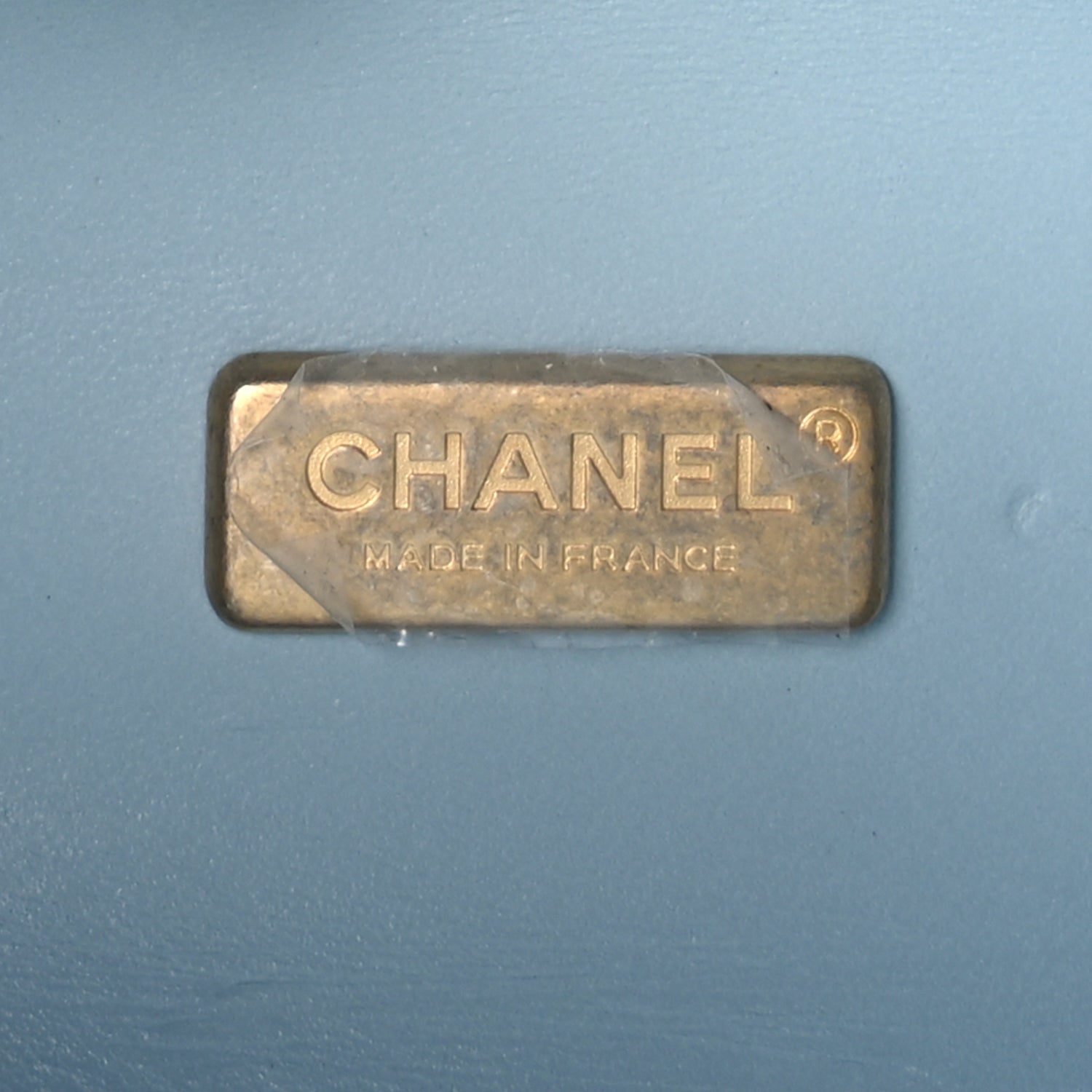 Chanel Lambskin Quilted CC Bubble Vanity Case With Chain Light Blue 5 of 8