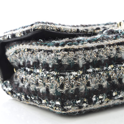 Chanel Tweed Medium Single Flap Green 5 of 11