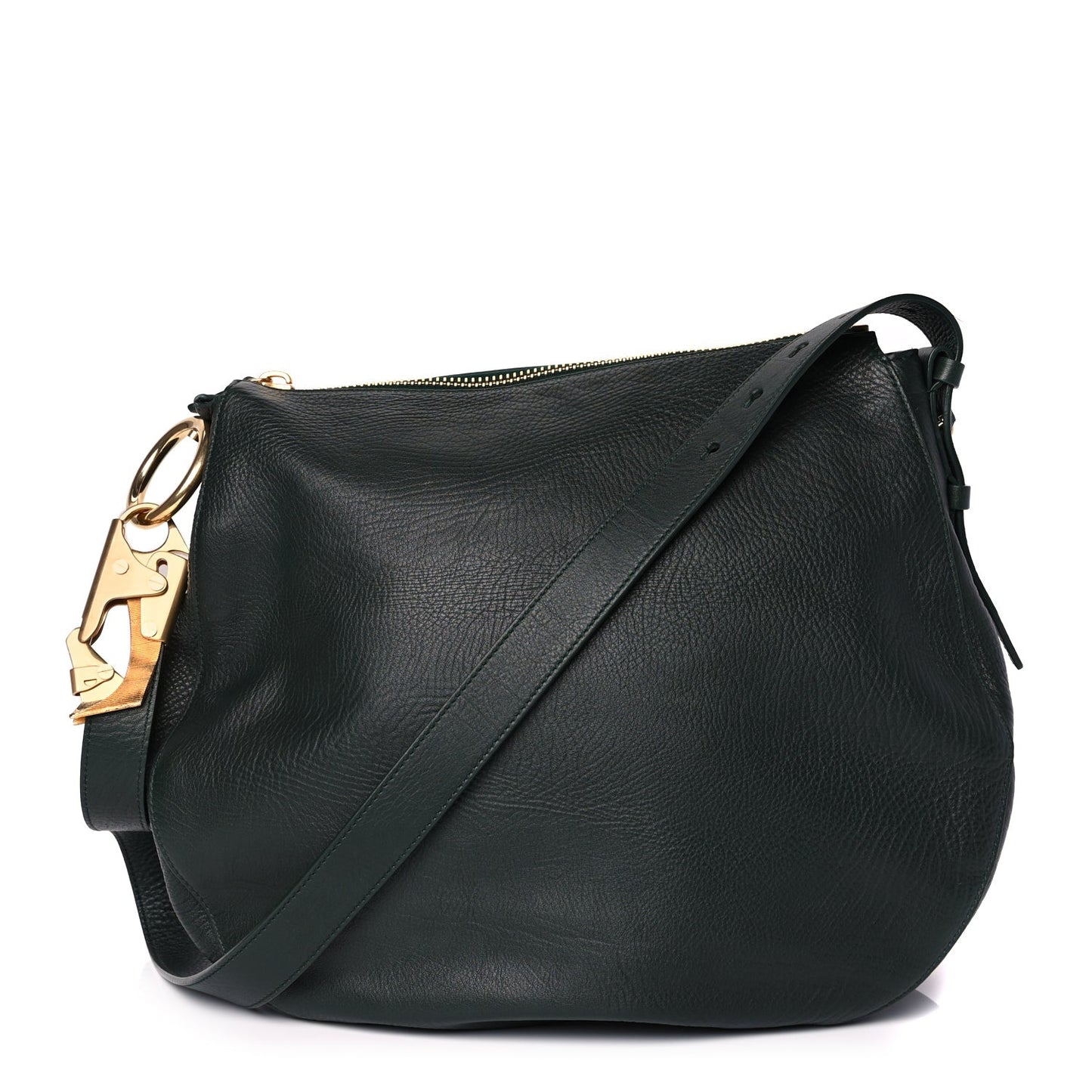 Grainy Calfskin Medium Knight Crossbody Bag Vine