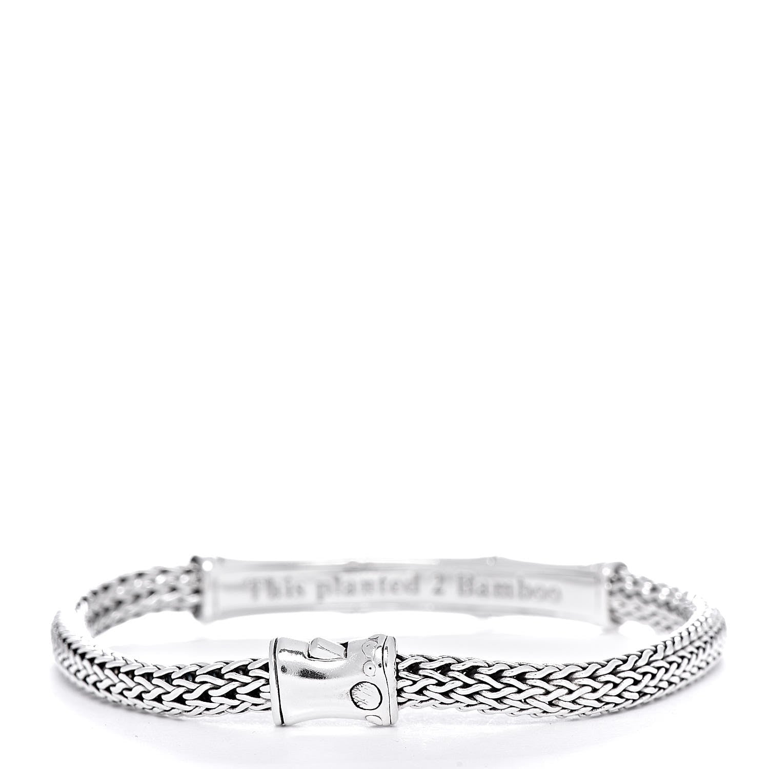 John Hardy Sterling Silver 4mm Bamboo Chain Bracelet 3 of 6