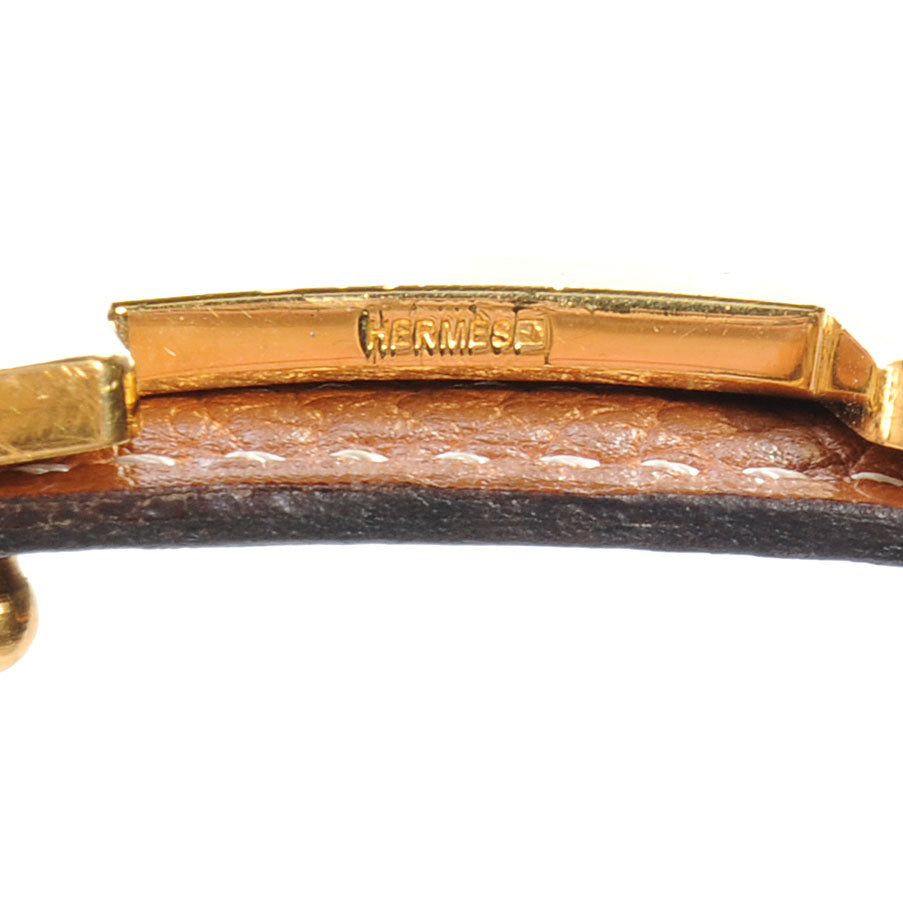 Box Togo Reversible Constance 24mm H Belt Noir Gold 85