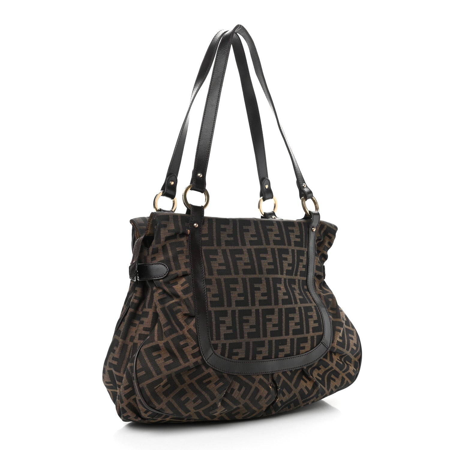 Fendi Zucca Large Chef Shopper Tote Tobacco 2 of 13