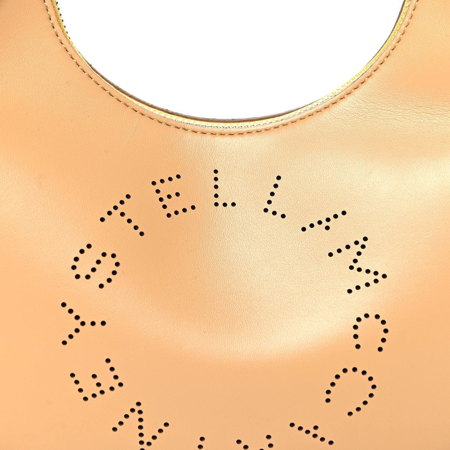 Stella McCartney Eco Alter Nappa Perforated Logo Small Hobo Cornflake 7 of 7