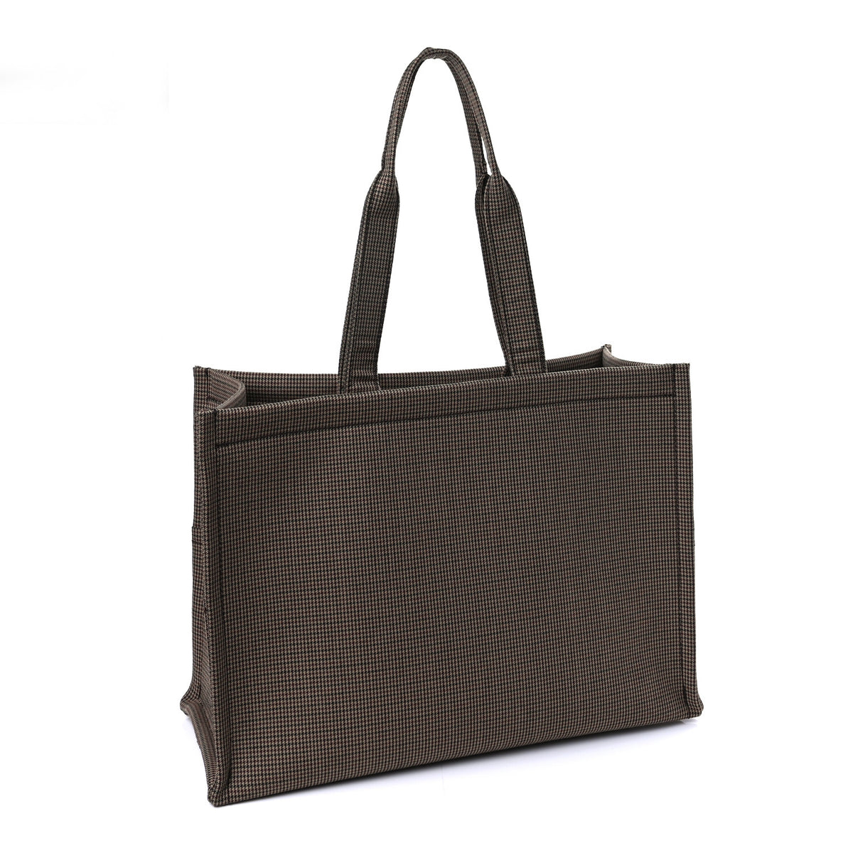 Tweed Calfskin Triomphe Large Cabas Thais Multicolor