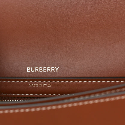 Burberry Calfskin Perforated Medium TB Olympia Shoulder Bag Tan 6 of 8