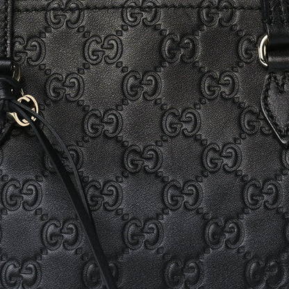 Gucci Guccissima Small Bree Zippered Tote Black 6 of 8