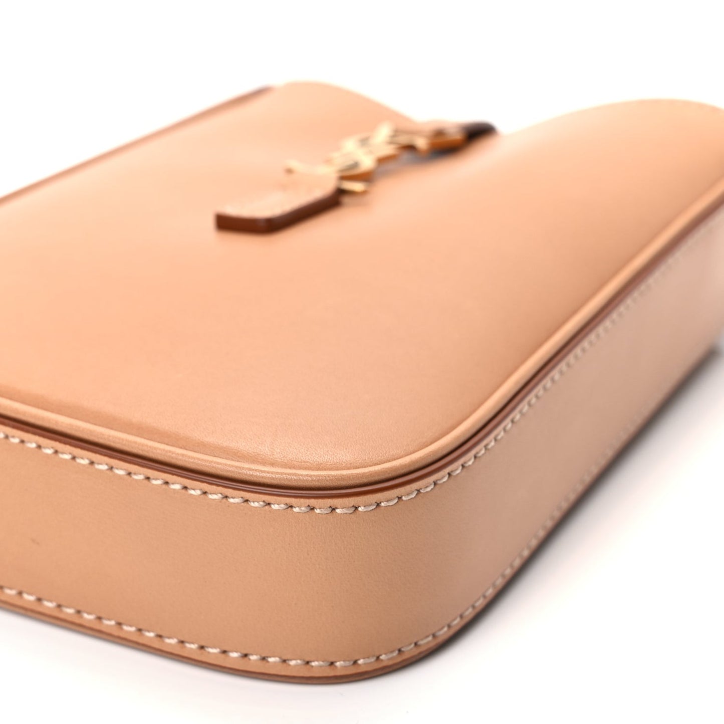 Smooth Calfskin Le 5 A 7 Vertical Hobo Brown Gold