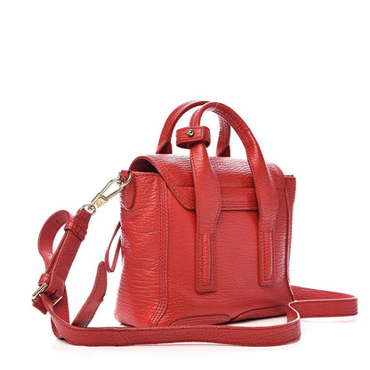 3.1 Phillip Lim 3.1 Textured Calfskin Mini Pashli Satchel Red 3 of 17