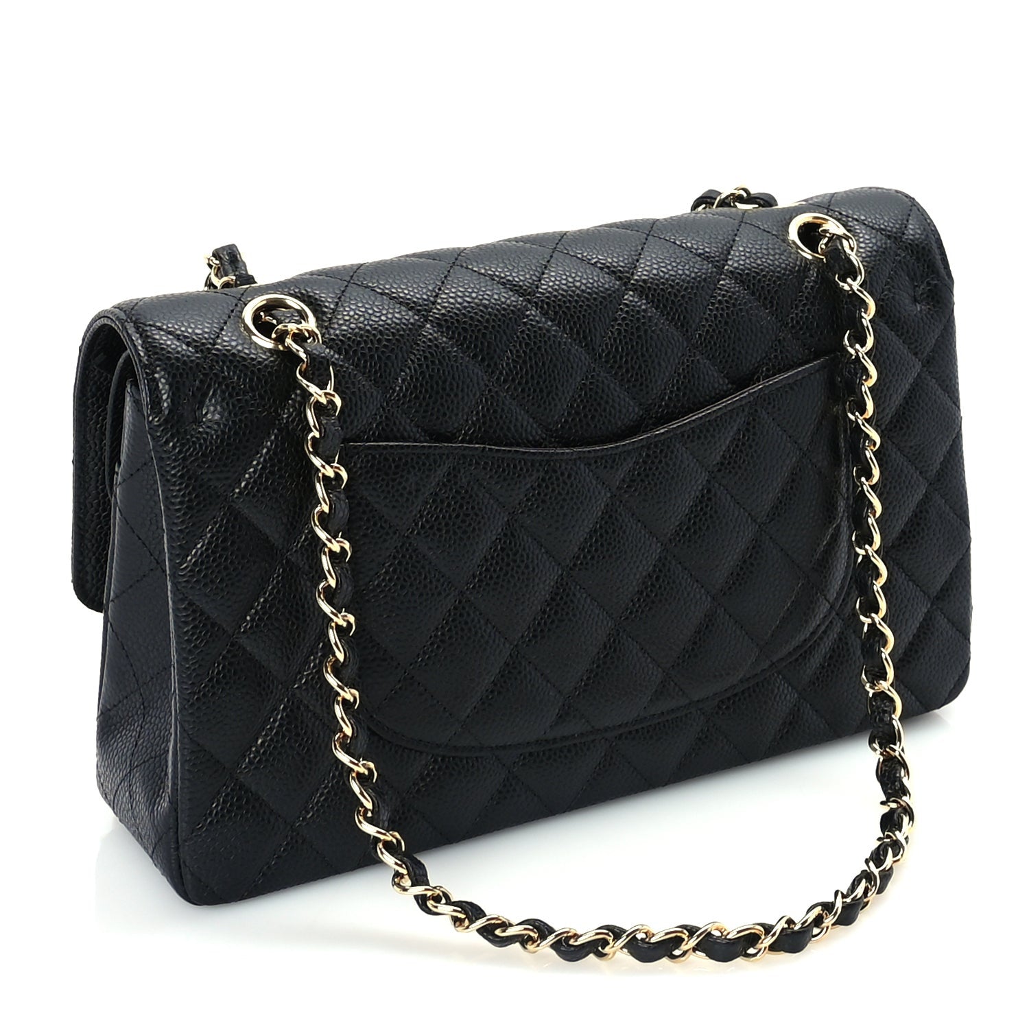 Chanel Caviar Quilted Medium Double Flap Black 2 of 9