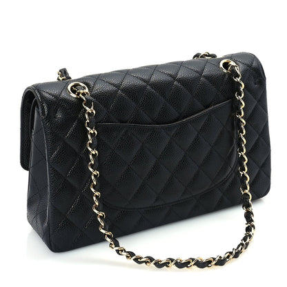 Chanel Caviar Quilted Medium Double Flap Black 2 of 9