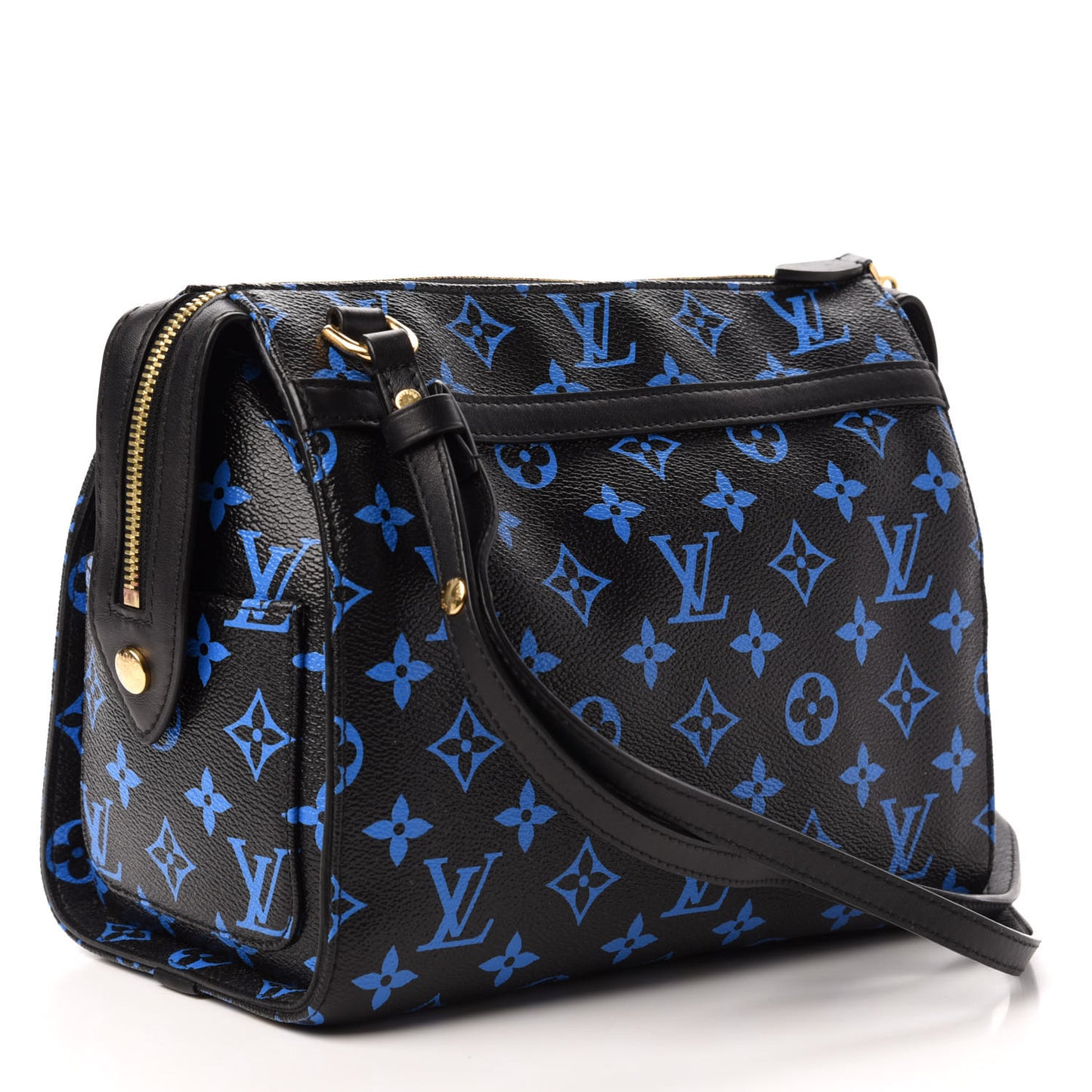 Colored Monogram Speedy Amazon PM Blue Black
