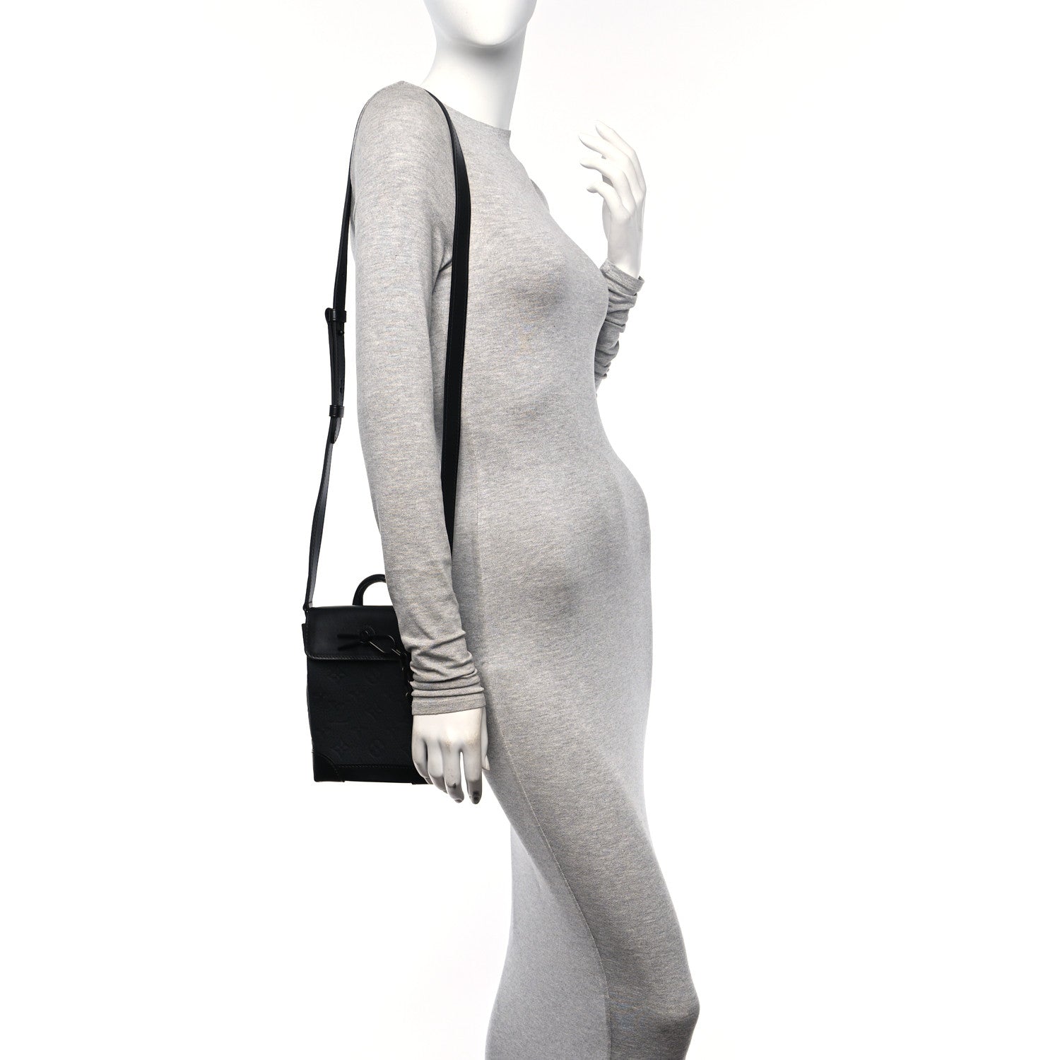 Louis Vuitton Taurillon Monogram Steamer Nano Black 2 of 13