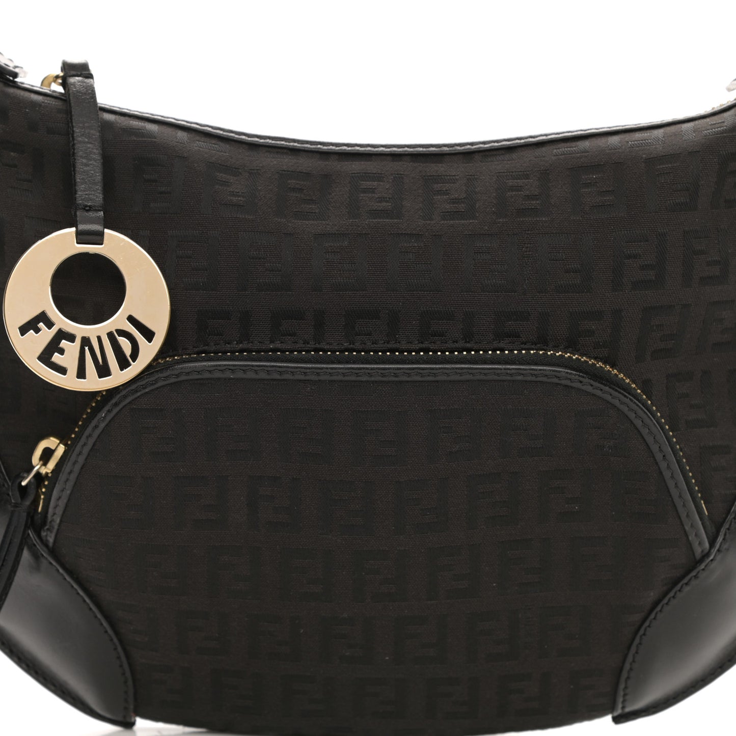 Zucchino Cuoio Chef Pocket Shoulder Bag Black