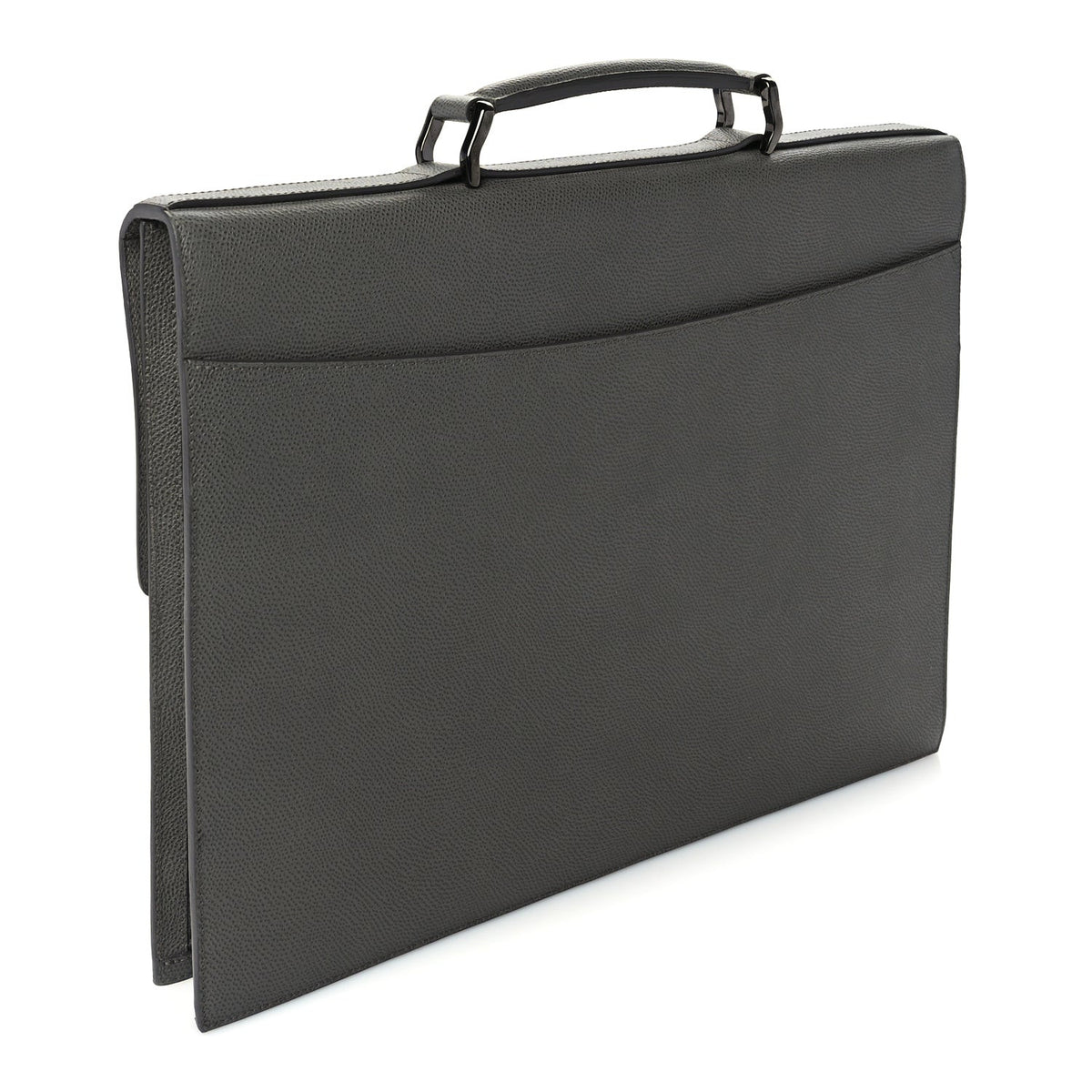Burberry London Calfskin Blackford Briefcase Grey 2 of 8
