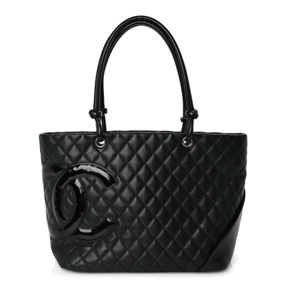 Chanel Calfskin Quilted Large Cambon Tote Black 1 of 7