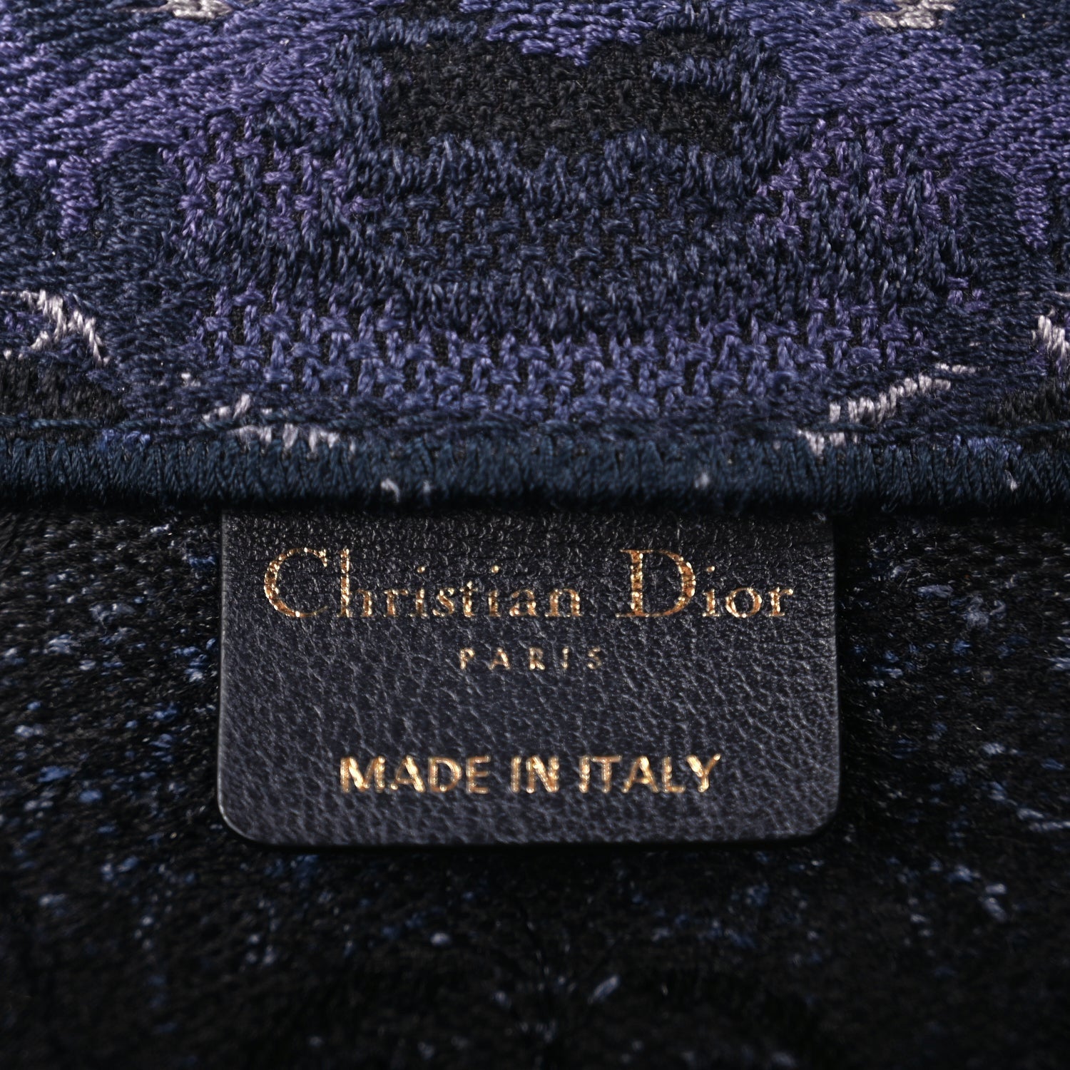 Christian Dior Canvas Embroidered Large KaleiDioroscopic Book Tote Blue 5 of 9
