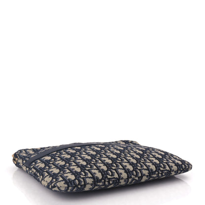 Christian Dior Oblique Travel Pouch Navy Blue 4 of 7