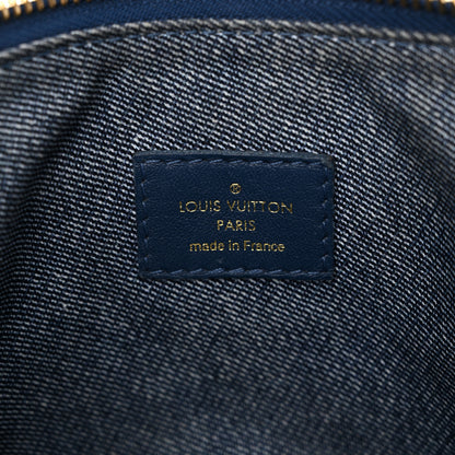 Louis Vuitton Lambskin Embossed Monogram Coussin PM Denim Blue 6 of 11