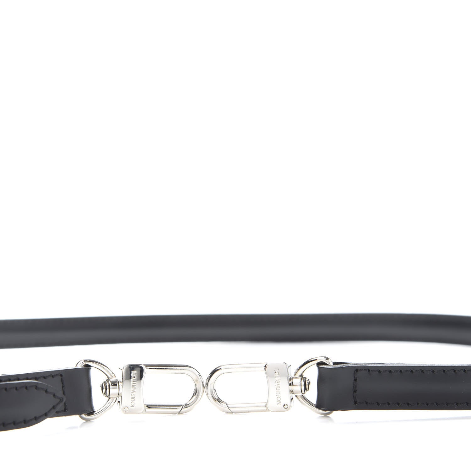 Louis Vuitton Calfskin 16mm Adjustable Shoulder Strap Black 3 of 5