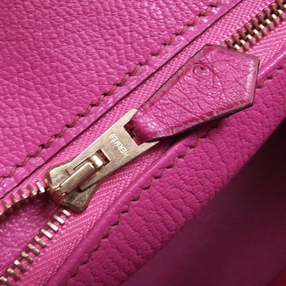 Hermes Ostrich Birkin 30 Fuchsia 10 of 12