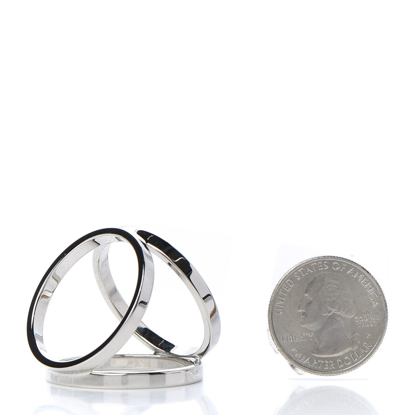 Palladium Trio Scarf Ring