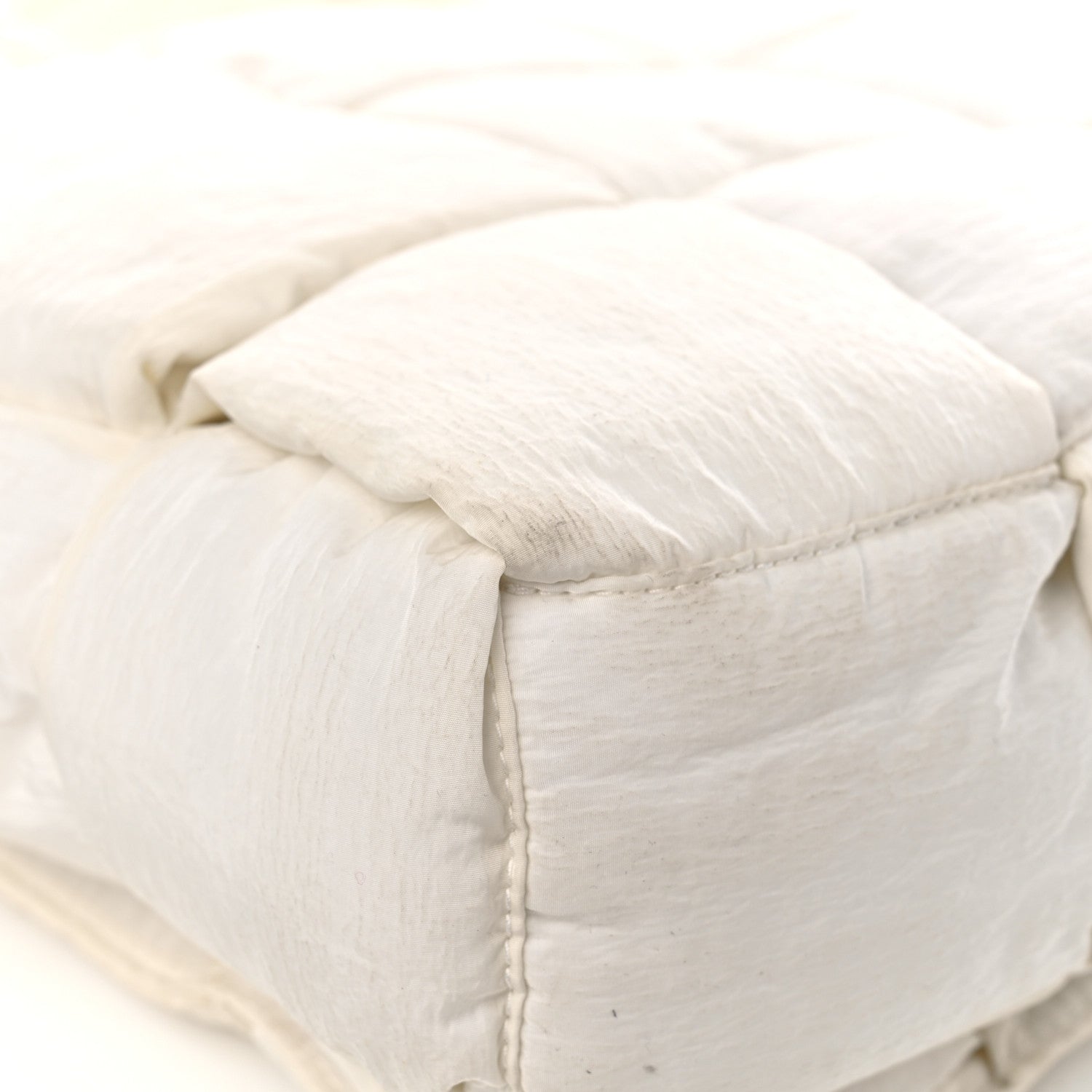 Bottega Veneta Nylon Intrecciato Padded Tech Maxi Cassette Bag White 10 of 15