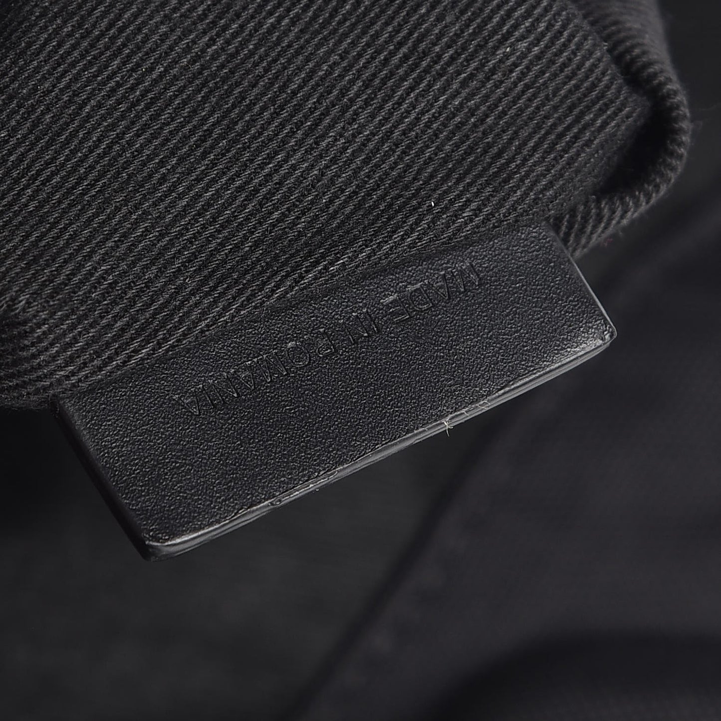 Nylon Calfskin Rider Backpack Black