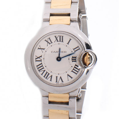Cartier Stainless Steel 18K Yellow Gold 28mm Ballon Bleu De Cartier Quartz Watch 1 of 6