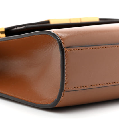 Saint Laurent Smooth Calfskin Small Manhattan Shoulder Bag Cognac 10 of 10