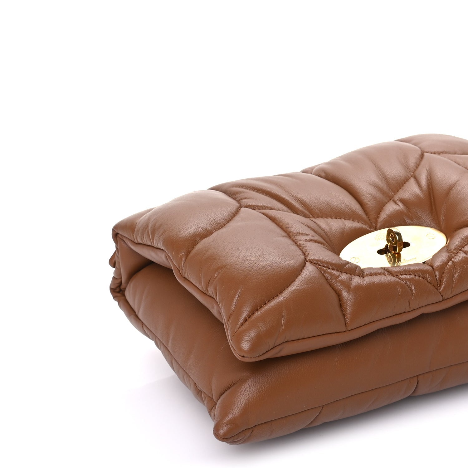 Mulberry Nappa Pillow Quilted Little Softie Bag Tobacco Brown 7 of 8