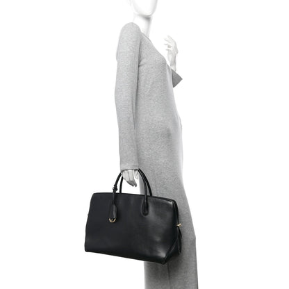 Christian Dior Grained Calfskin Large Bar Zip Tote Black 2 of 7