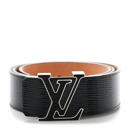 Louis Vuitton Epi Electric 40mm LV Initiales Belt 95 38 Black 1 of 8
