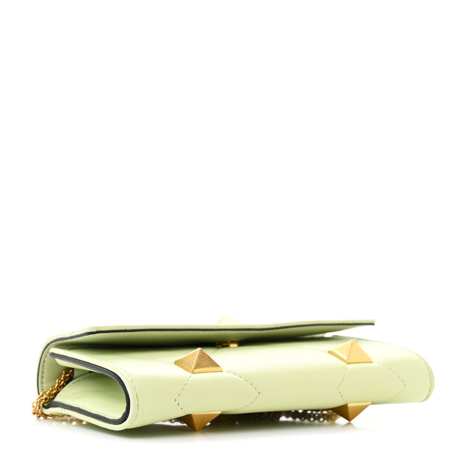 Valentino Garavani Nappa Roman Stud Wallet on Chain Ambrosia 4 of 13