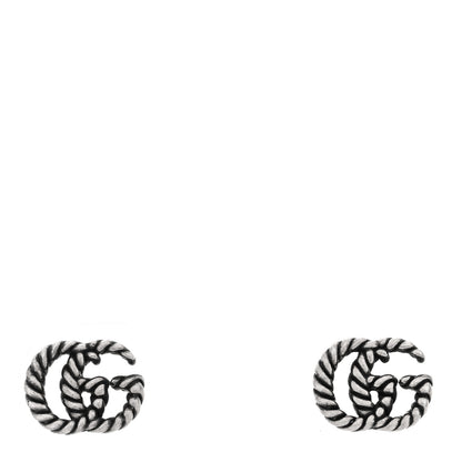 Gucci Sterling Silver Torchon Double G Earrings 1 of 4