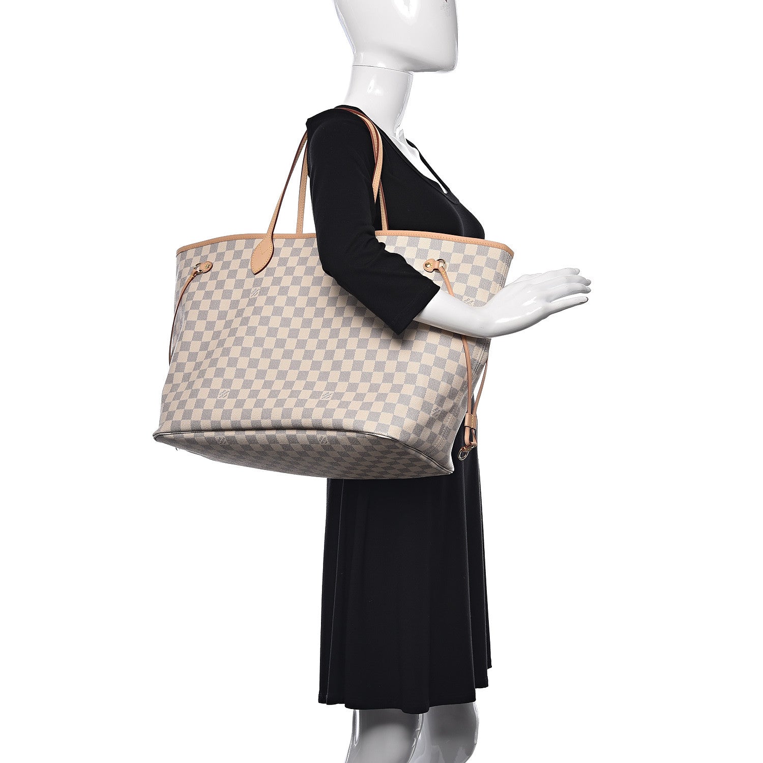 Louis Vuitton Damier Azur Neo Neverfull GM Rose Ballerine 2 of 11