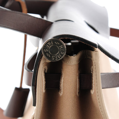 Hermes Vache Hunter Toile Herbag Zip 31 PM Etoupe Ebene 3 of 13