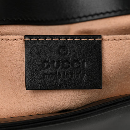 Gucci Calfskin Matelasse Mini GG Marmont Shoulder Bag Black 6 of 10