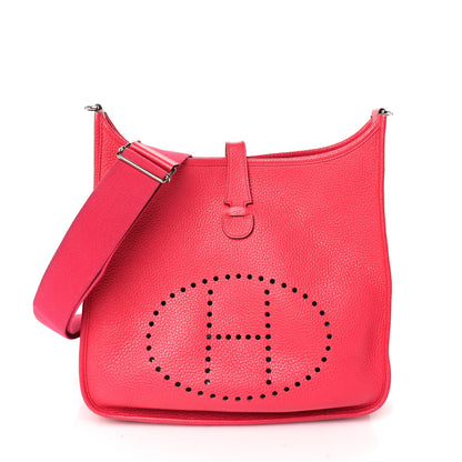 Hermes Taurillon Clemence Evelyne III PM  Rose Extreme 1 of 8
