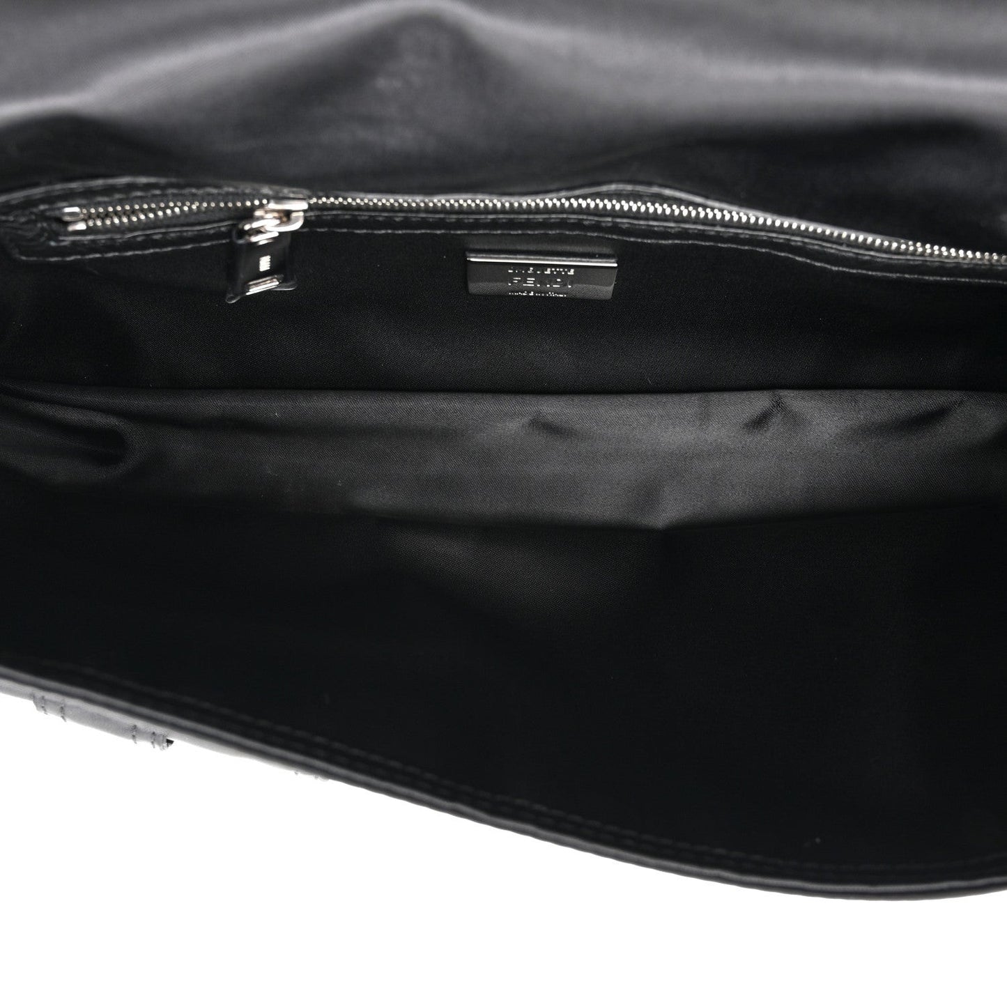 Econyl Cuoio Romano Multipocket Baguette Black