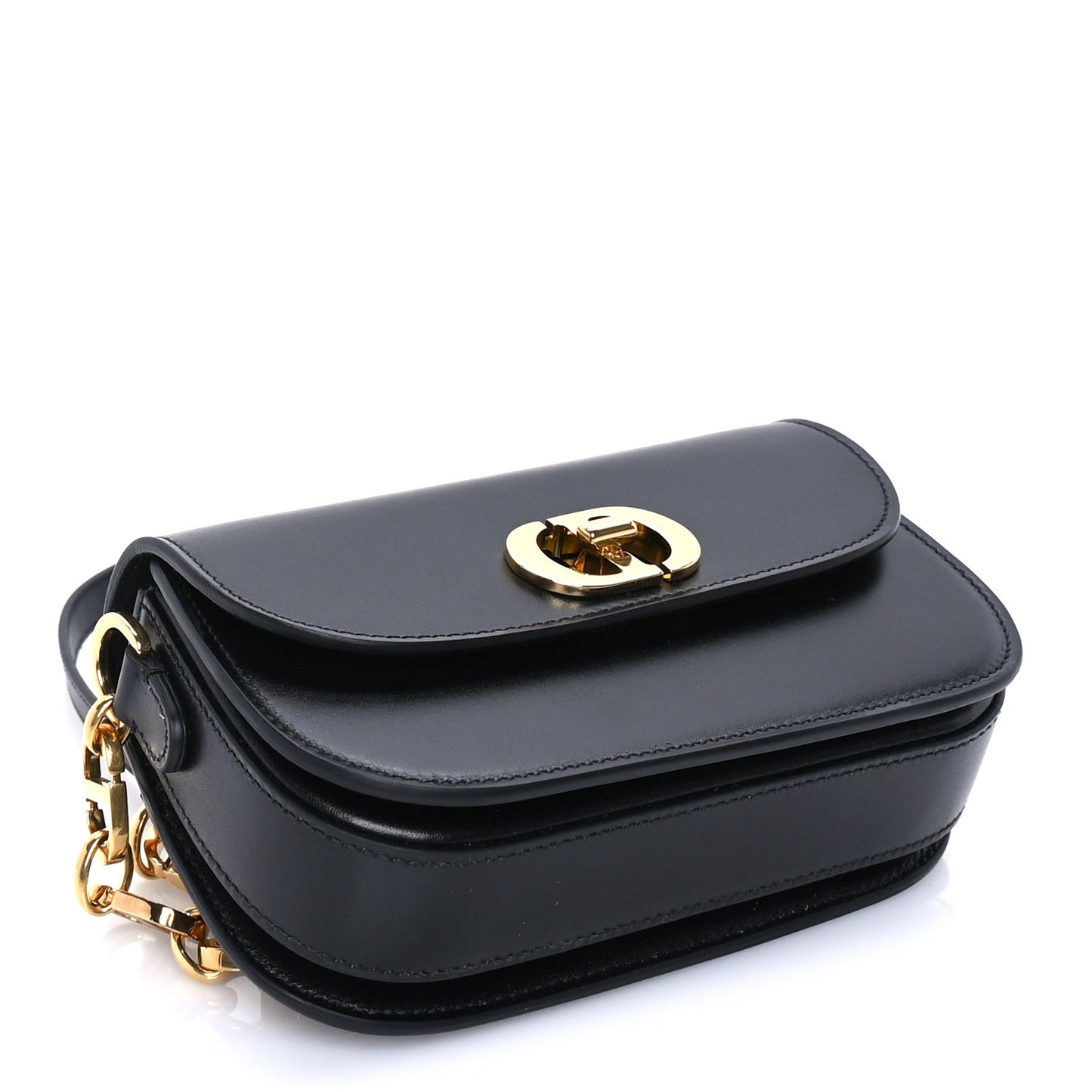 Box Calfskin 30 Montaigne Small Avenue Bag  Black