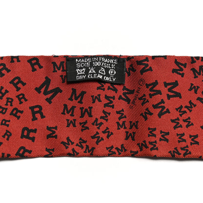 Hermes Silk Scattered Letters Twilly 4 of 4