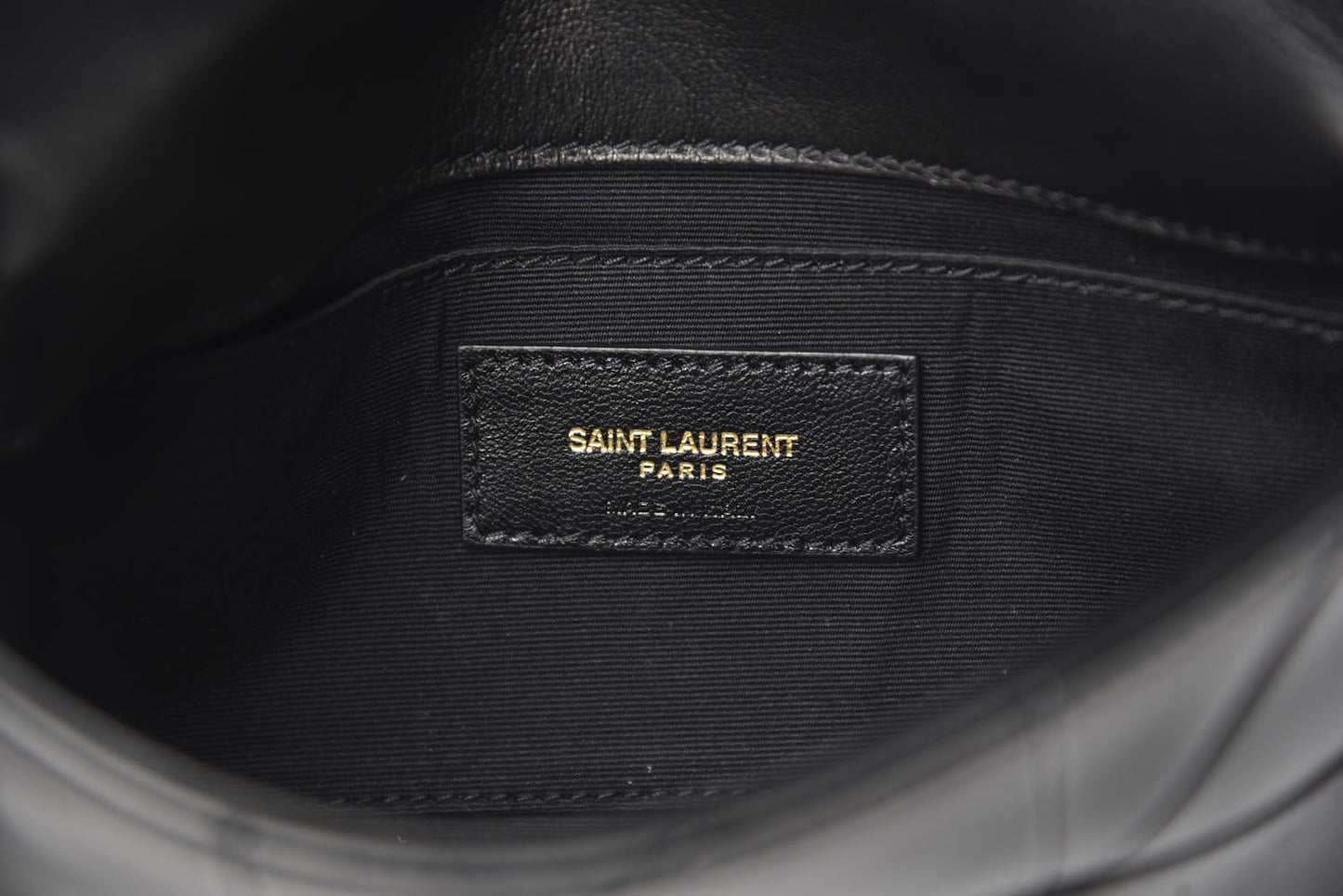 Lambskin Patchwork Monogram Jamie Chain Wallet Black