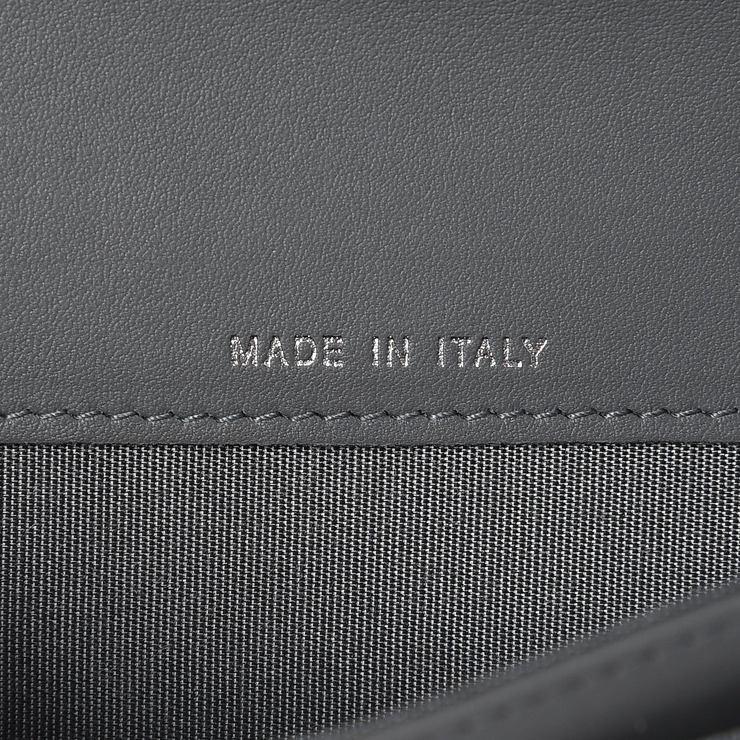 Lambskin Quilted Boy Card Holder Wallet Grey