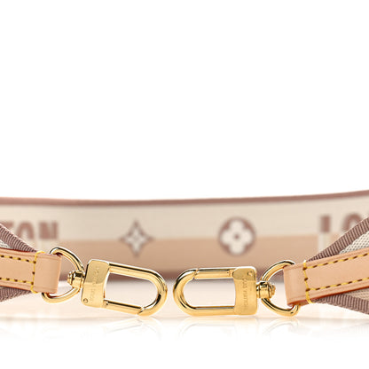 Louis Vuitton Jacquard Neverfull BB Shoulder Strap Beige Brown 3 of 3