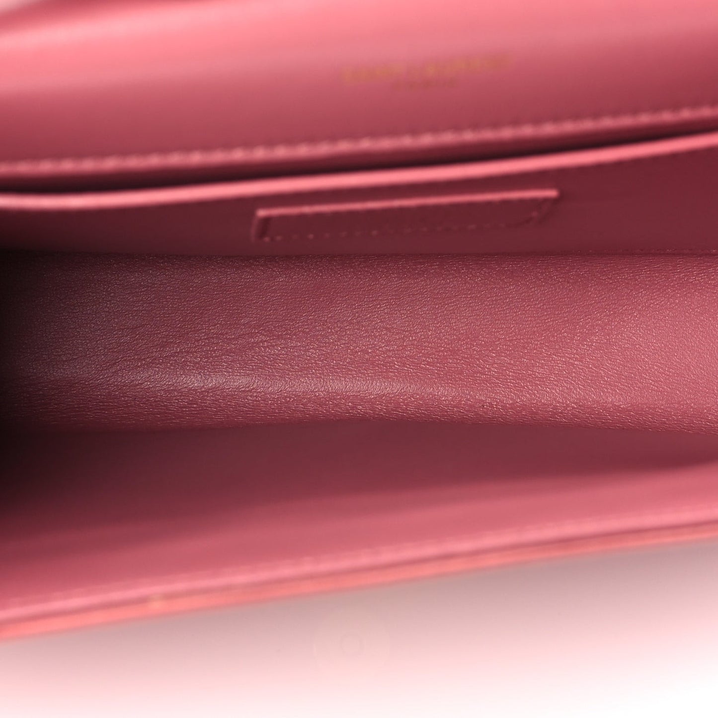 Satin Small Classic Monogram Kate Tassel Satchel Coral Rose