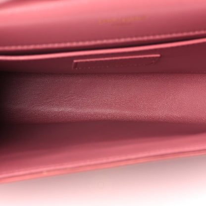 Saint Laurent Satin Small Classic Monogram Kate Tassel Satchel Coral Rose 4 of 8