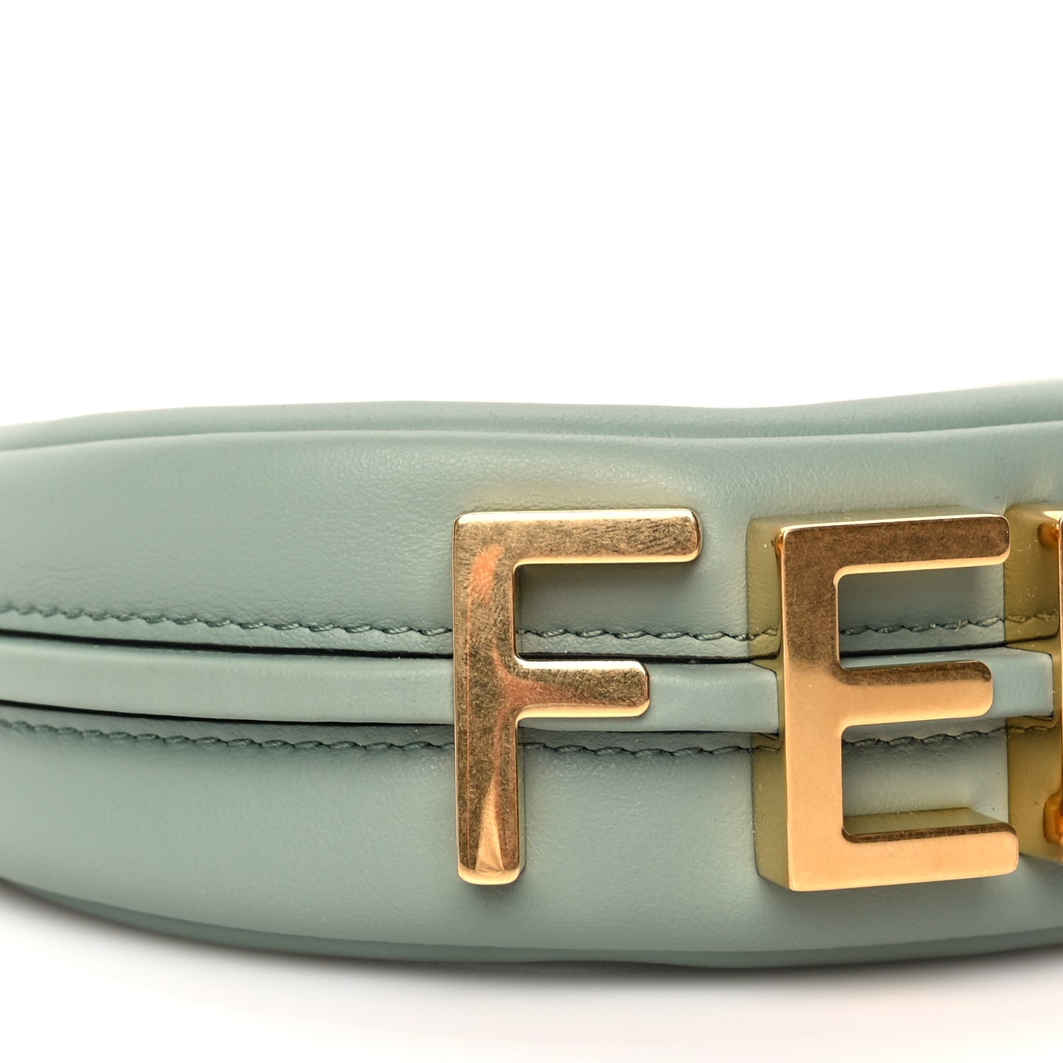 Fendi Vitello Grace New Matte Nano graphy Hobo Charm Menta 7 of 16