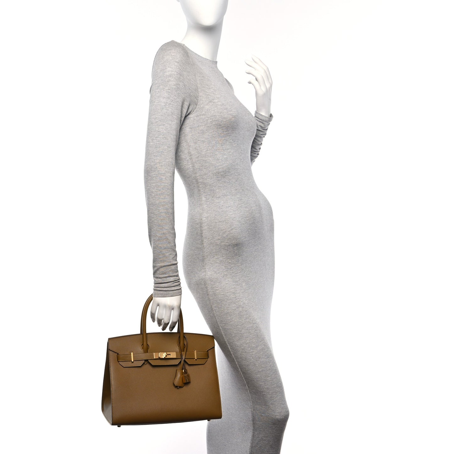 Madame Calfskin Birkin Sellier 30 Bronze Dore