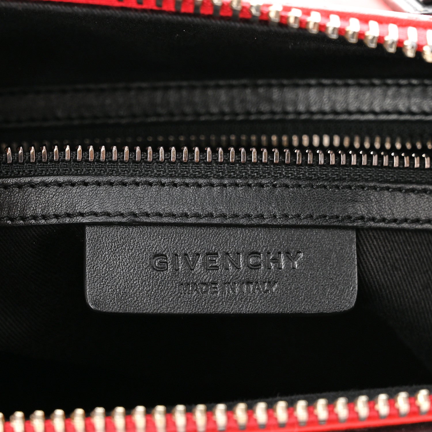 Givenchy Smooth Calfskin Small Bi-Color Antigona Red Black 6 of 12